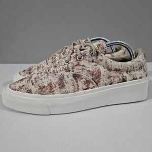 NEW Converse X John Elliot Skid Grip Ox Sneaker 9.5 Brown White Canvas Low Top